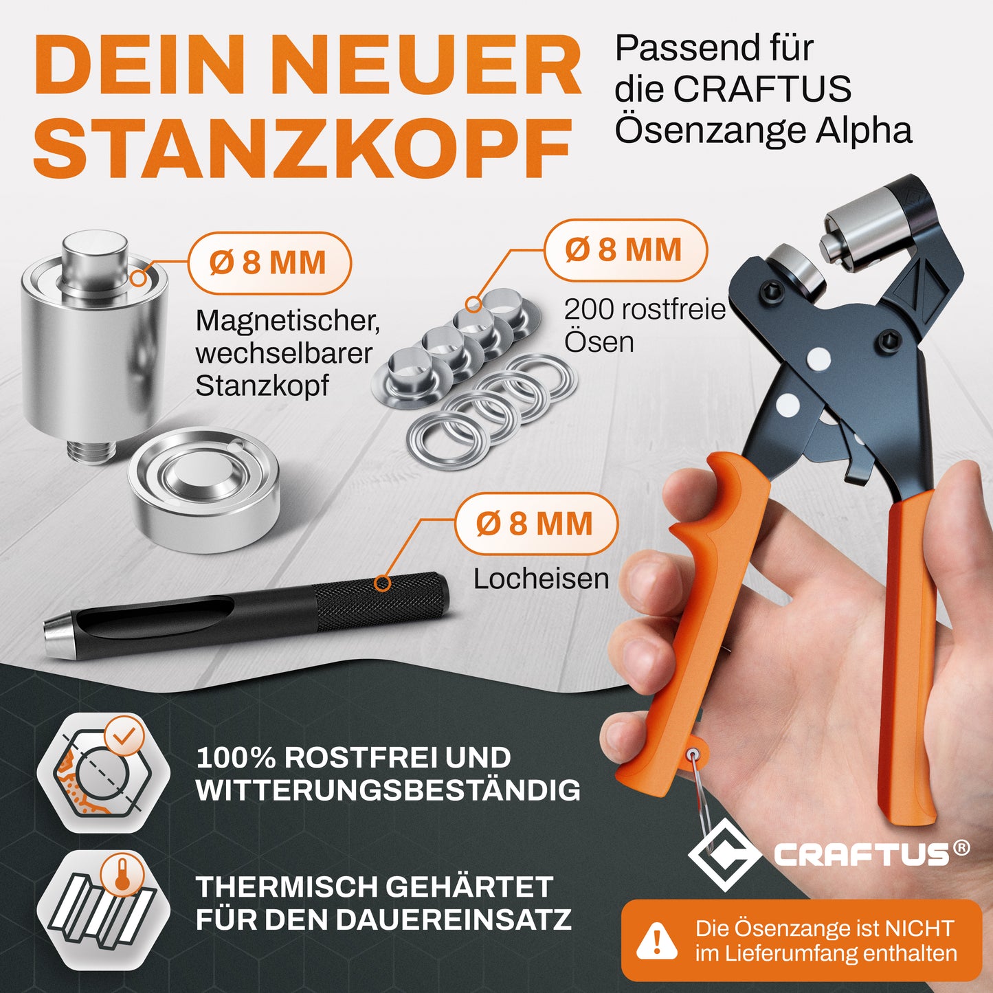 Stanzkopf Set Ø8mm