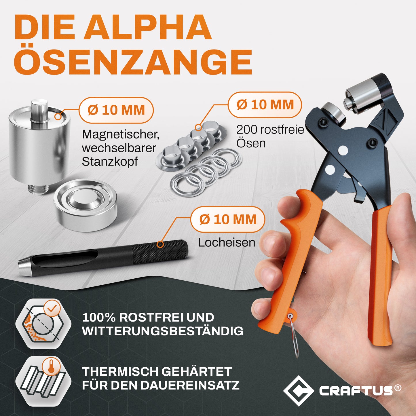 Ösenzange Alpha Ø10mm